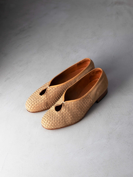 Tear Pumps Mesh Goat Suede